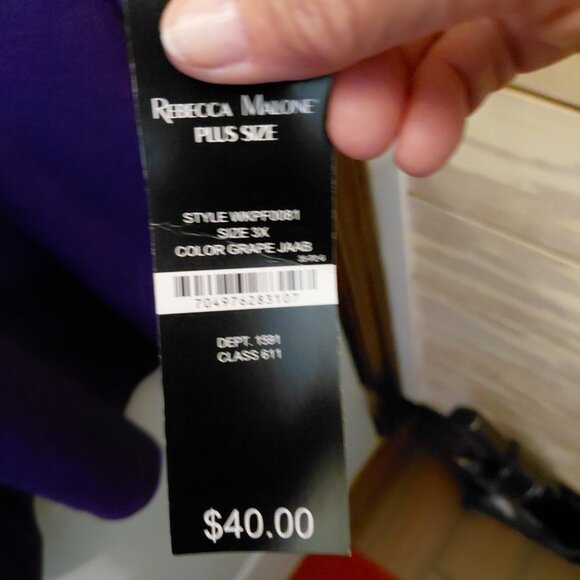 Womens Size 3X blouse with scarf - Picture 4 of 9